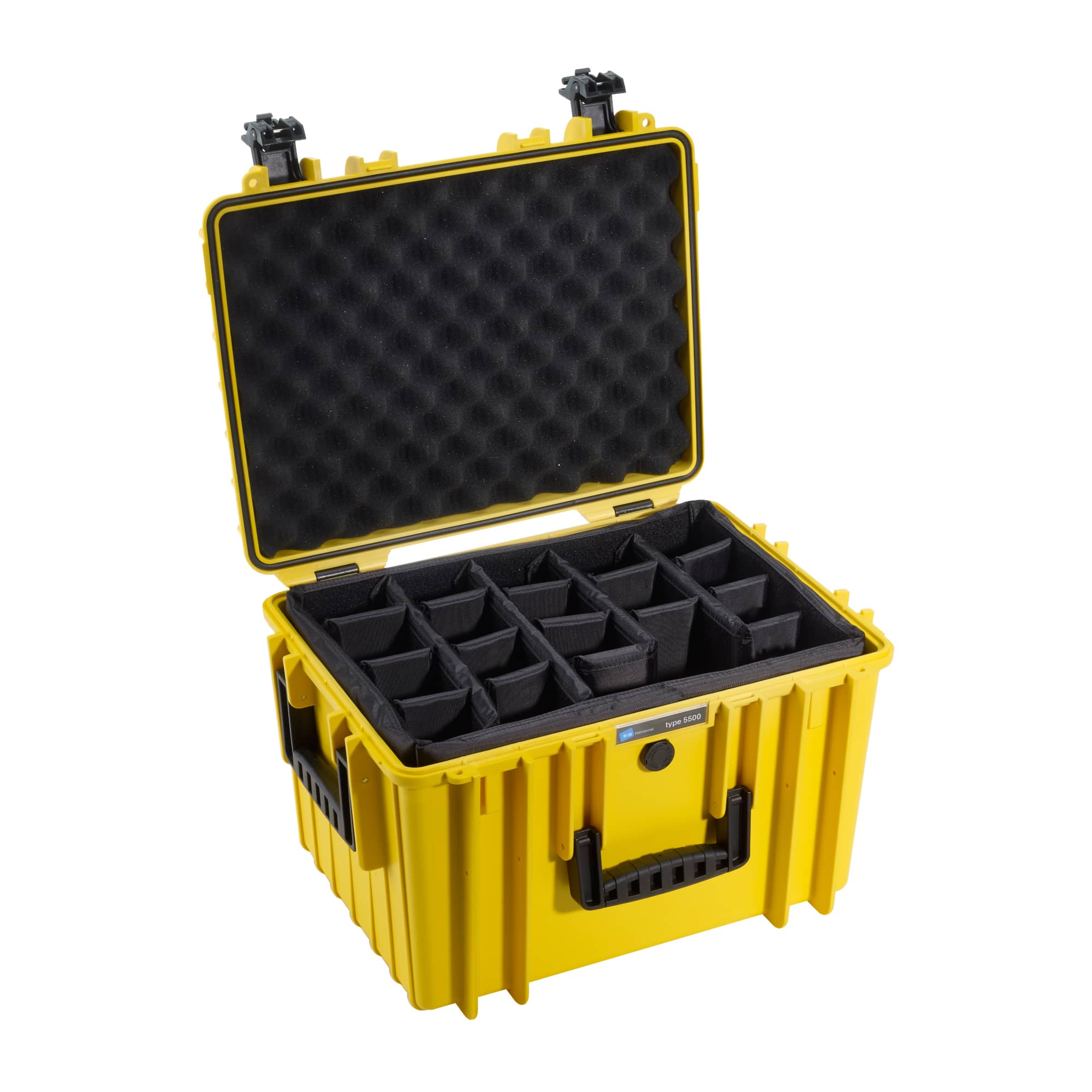 Outdoor Case Typ 5500 gelb mit variabler Facheinteilung (RPD)