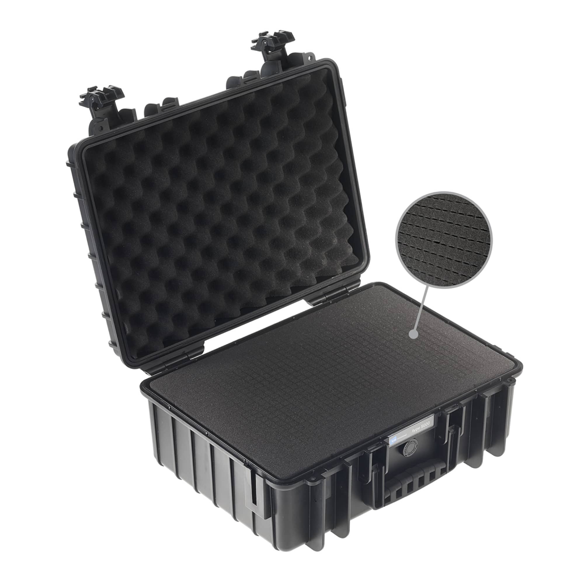 B&W Outdoor Case Typ 5000 schwarz mit Würfelschaum (SI)
