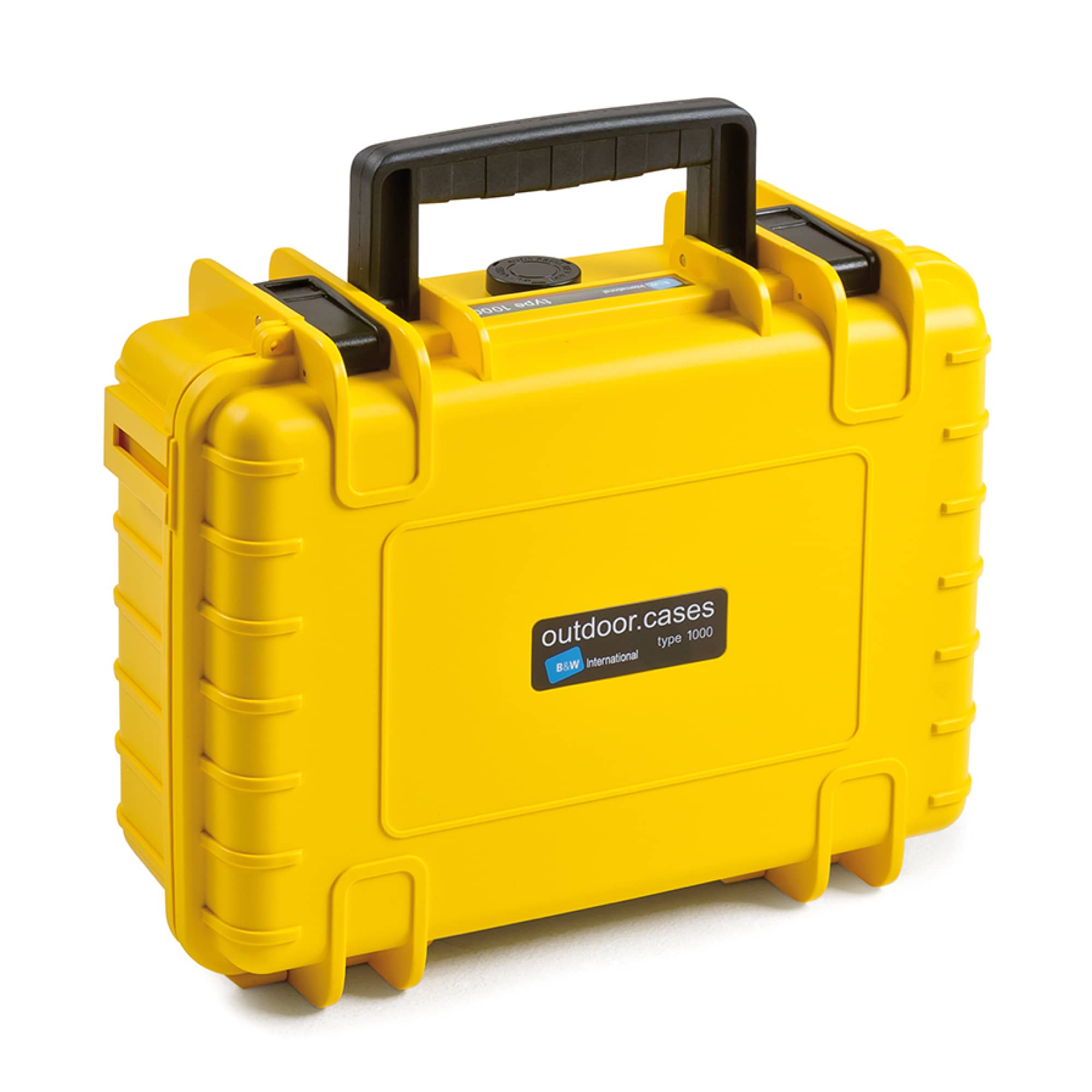 B&W Outdoor Case Typ 1000 gelb mit variabler Facheinteilung (RPD)