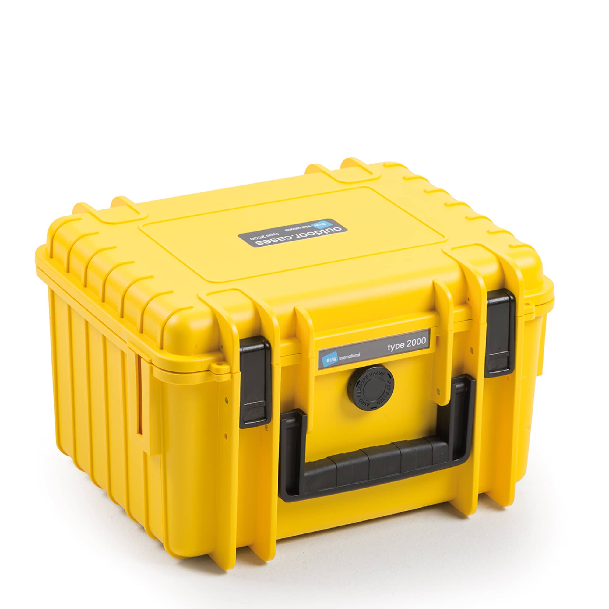 B&W Outdoor Case Typ 2000 gelb mit variable Facheinteilung (RPD)