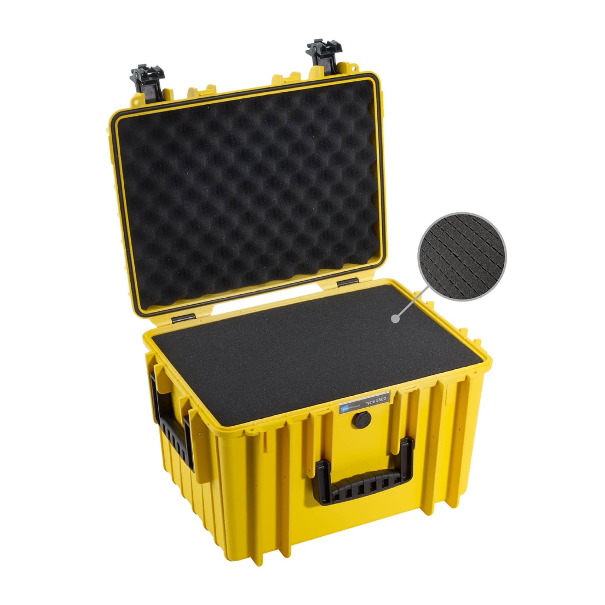 Outdoor Case Typ 5500 gelb mit Würfelschaum (SI)
