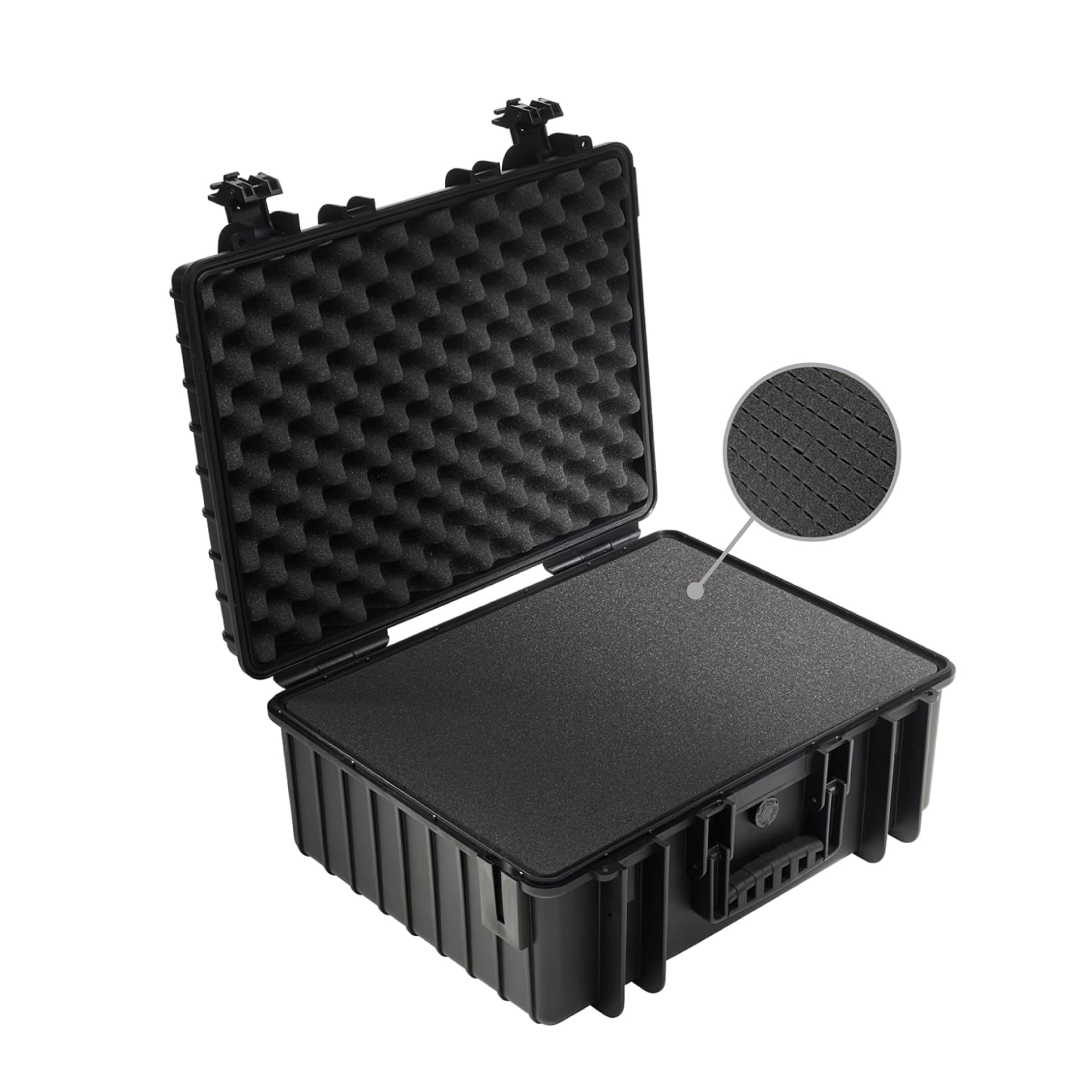  B&W Outdoor Case Typ 6000 schwarz mit Würfelschaum (SI)