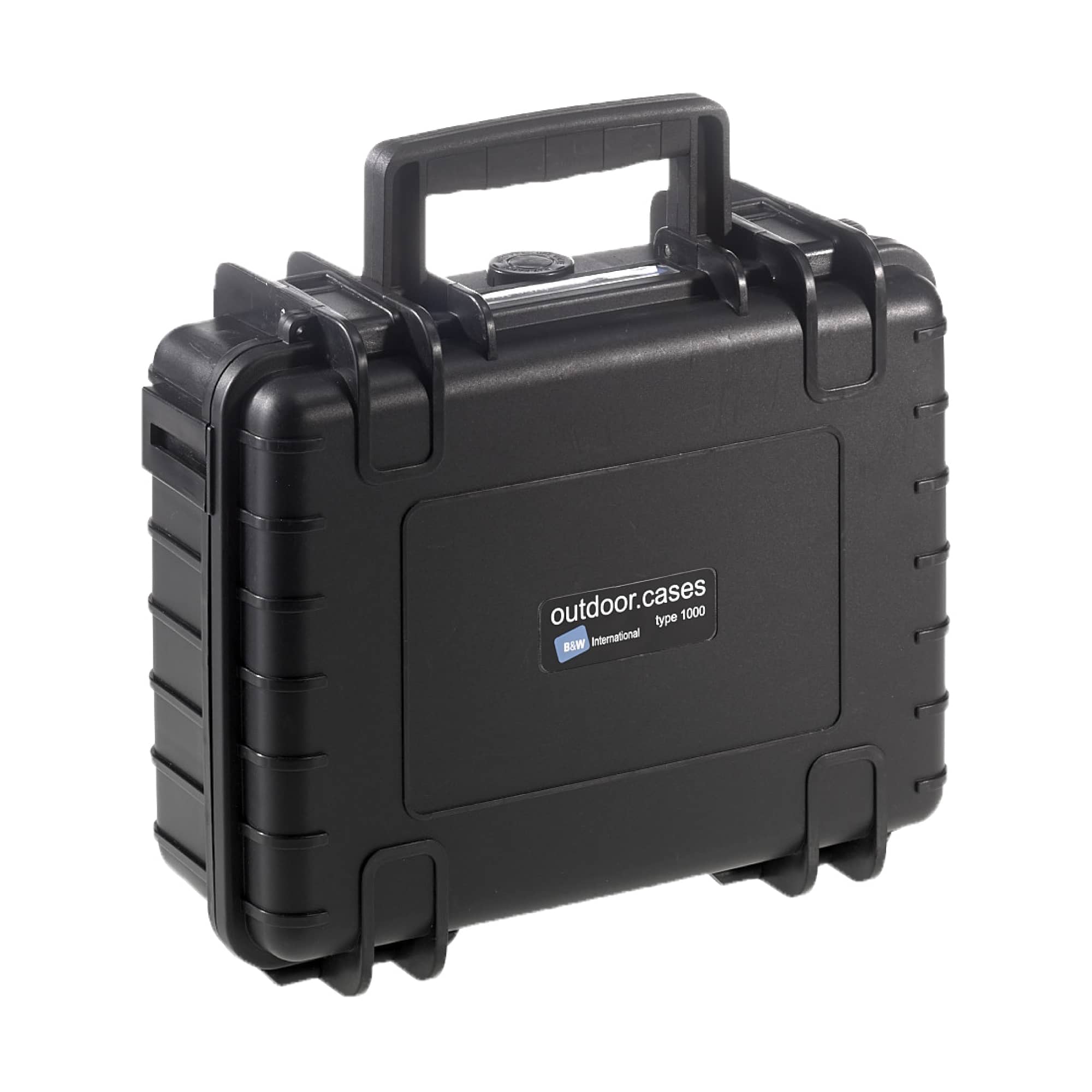 B&W Outdoor Case Typ 1000 schwarz mit variabler Facheinteilung (RPD)