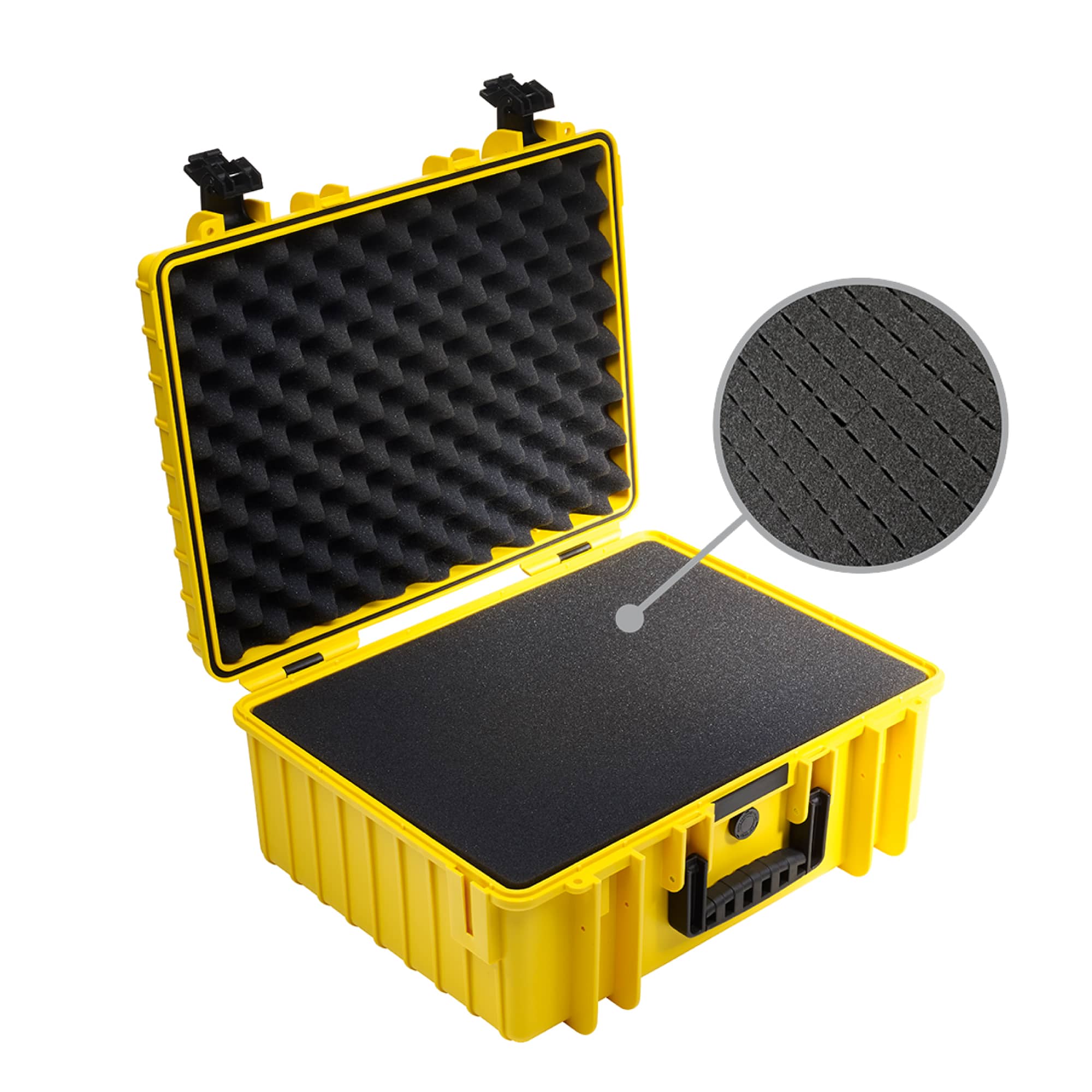  B&W Outdoor Case Typ 6000 gelb mit Würfelschaum (SI)