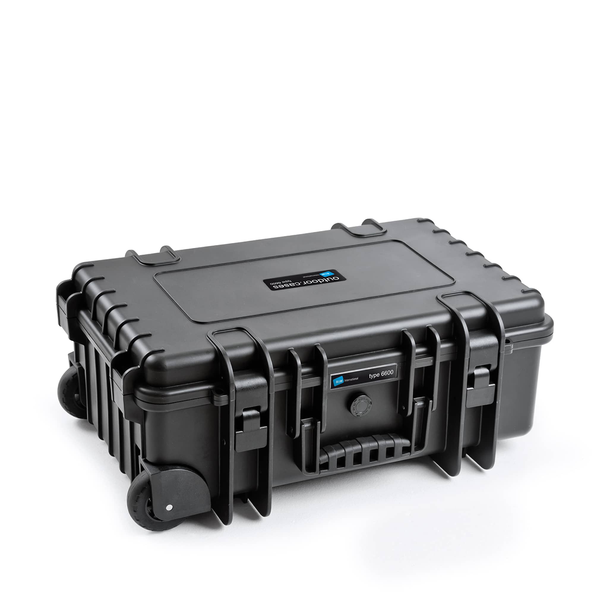  B&W Outdoor Case Typ 6600 schwarz mit variabler Facheinteilung (RPD)