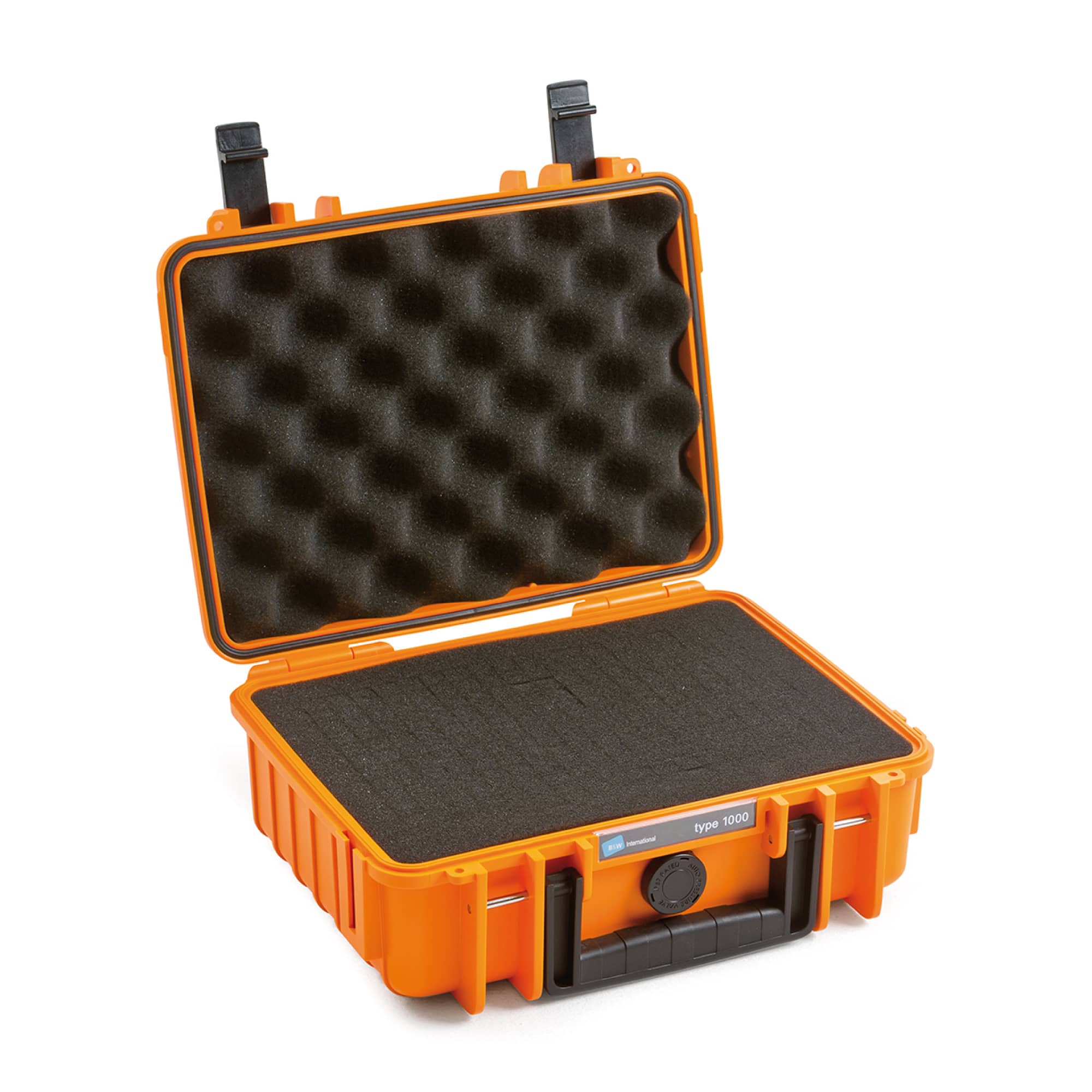 B&W Outdoor Case Typ 1000 orange mit Würfelschaum (SI)
